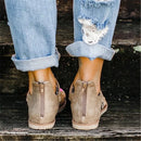 2021 Fashion New Women Sandals Elegant Leopard Print Comfortable Boho Style Female Sandals Cover Heel Lady Casual Shoes Sandals