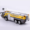 1: 32 Alloy Car Airport Fire Truck Model Engineering Car Sound And Light Toy Boy Birthday New Year Christmas Gift Yellow