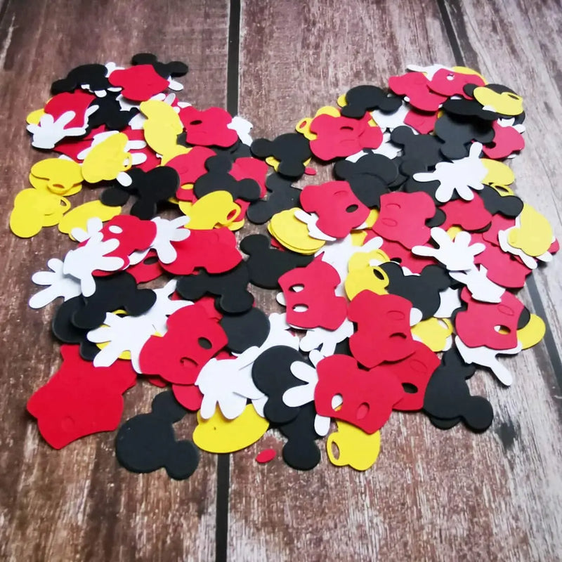 100 Mickey Mouse Theme Confetti Baby Shower Party Boys Girls Kids First 1st Birthday Party Supplies Home Table Decorations