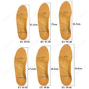 WINRUOCEN Full/Half Insoles Leather Premium Orthopedic Arch Support For Flat Feet Foot Massage men women O/X Leg Half Care Pads