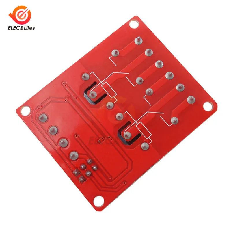 Dual Channel 5V 12V 24V Relay Module Board Shield With Optocoupler Support High and Low Level Trigger Relay For Arduino