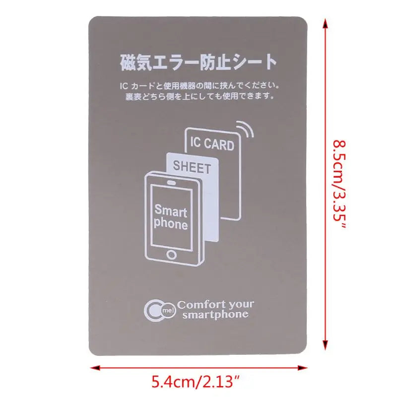 2022 New Grey Anti-Metal Magnetic NFC Sticker Paster for iphone Cell Phone Bus Access Control Card IC Card Protection Supplies