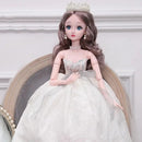 60cm oversized blue eyes beautiful doll set girl educational toy princess children single simulation girl doll birthday gift