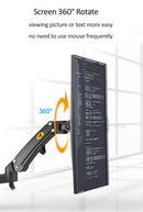 NB F150 3-12kg aluminum Gas spring Monitor tv wall bracket full motion 2 arm LCD 24"-35" LCD mount monitor holder led stand