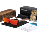 GM Walnut Wooden Sunglasses Women Brand Designer Retro Wood Sun Glasses For Men Mirror Shades Fashion Oculos Gafas De Sol