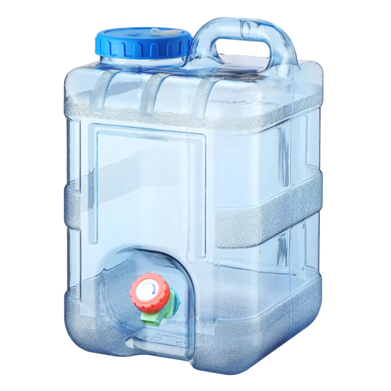 7.5/10/15L Capacity Outdoor Water Bottle Portable Picnic Water Tank Container With Fauce For Camping Picnic Hiking