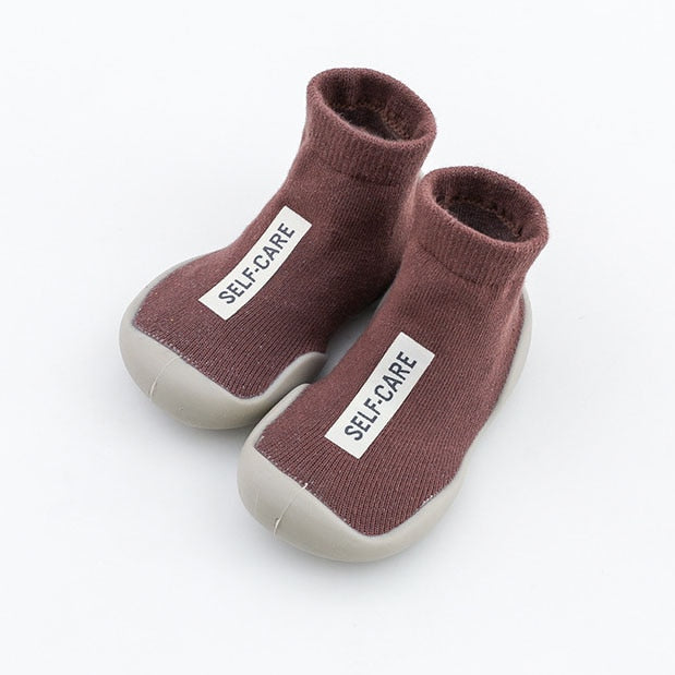 Toddler Indoor Sock Shoes Newborn Baby Socks Autumn Terry Cotton Baby Girl Sock with Rubber Soles Infant Animal Cat Funny Sock