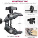 Ulanzi R094 Metal Super Clamp with 360° Ball Head Magic Arm Clamp with 1/4" 3/8" Hole for DSLR Camera Monitor LED Light Mic