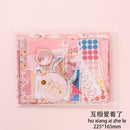 JIANWU Literary album series Tape sticker material paper set Simple   Decoration basics journal ins Writable diary