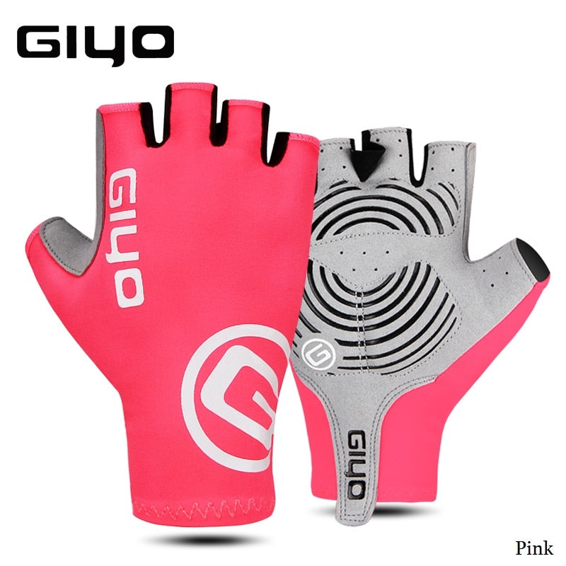 Giyo Breaking Wind Cycling Half Finger Gloves Anti-slip Bicycle Mittens Racing Road Bike Glove MTB Biciclet Guantes Ciclismo