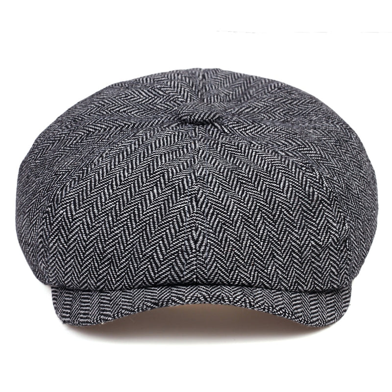 Fashion Wool Newsboy Caps New Men Herringbone Flat Caps Women Coffee British Gatsby Cap Autumn Winter Woolen beret Hat casquette