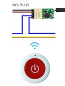 Trigger button Power Saving Mini Relay Contact RF Wireless Switches3.7v4.2v5v6v7.4v9v12v 433 Smart Home Small Tiny Remote Switch