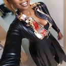 Wetlook Faux Leather Trench Long Dress for WomenPunk Dress Black Vinyl Long Dovetail Cloak Clubwear Plus Size