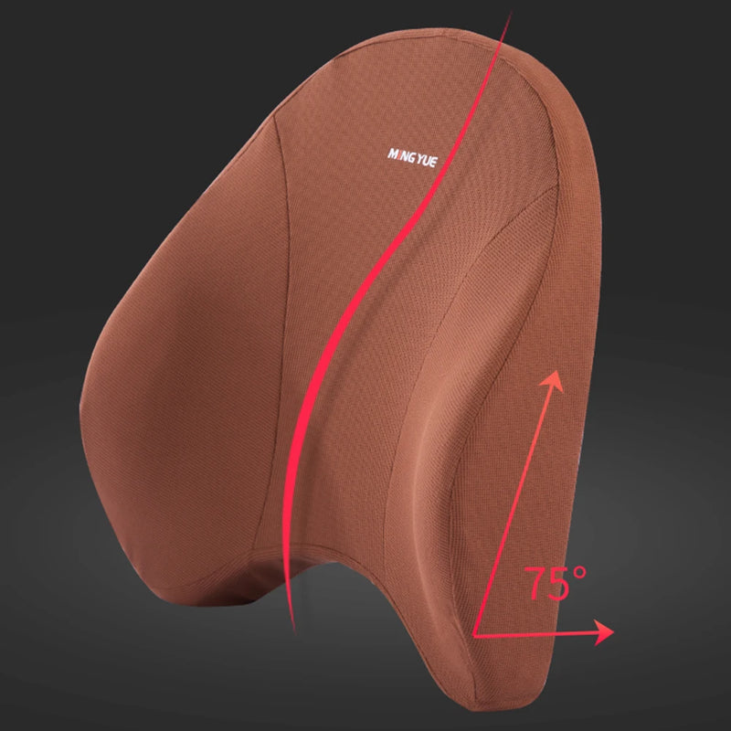 Car Lumbar Support Headrest Neck Pillow Support Universal Soft Neck Pillows Cushion Car Memory Foam Lumbar Pillow Back Support