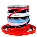 HAOSIHUI 5/8‘’ (16mm)  Custom Printed Satin Ribbon with any Logo or Font Style Christmas Wedding Favours 100 yard /lot