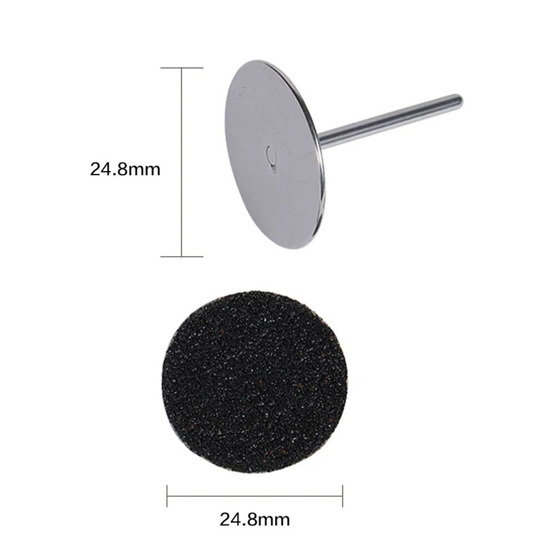 Replaceable Sandpaper Disc Cuticle Callus Remove Tool For Electric Foot File Callus Hard Remove Dead Skin Pedicure Tool