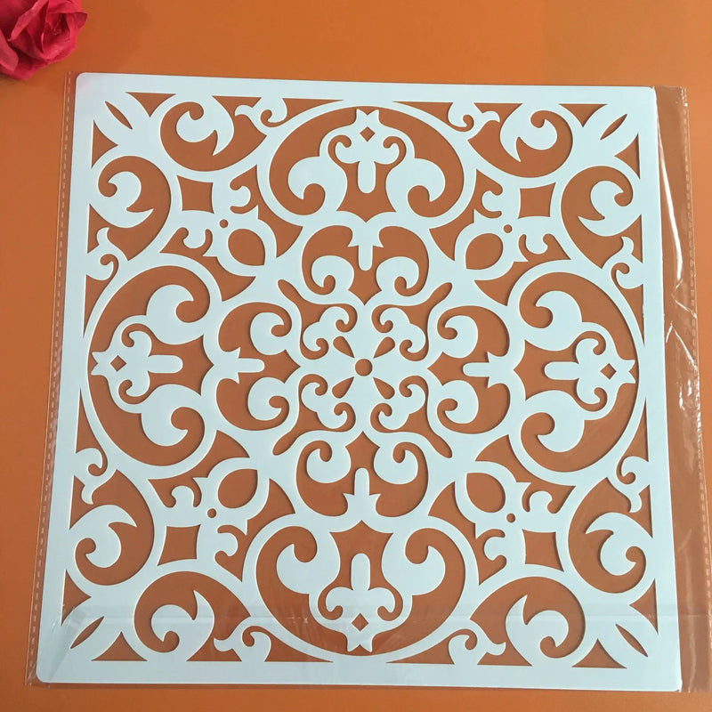 30 * 30cm size diy craft mandala mold for painting stencils stamped photo album embossed paper card on wood,fabric wall stencil