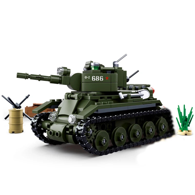 Sluban Normandy Landings Ww2 Military Vehicle Bunker Artillery Building Blocks Germany UK US World War I Ii Army Tank Plane Sets