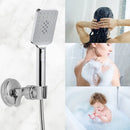 Shower Head Holder Home Hotel Bathroom Wall Mounted Adjustable Shower Spray Bracket with Vacuum Suction Cup