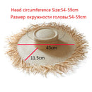 2022 Natural Raffia Straw Hat Summer Hat Women Large Wide Brim Sun Protection Sun Hats Lady Gilrs Holiday Panama Beach Hat