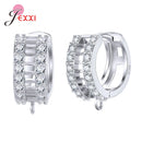 New Statement DIY Earrings Clasps Hooks For Woman Handmade Jewelry Making Accessories Fashion Design Cubic Zirconia Earrings