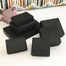 24Pcs Black Cardboard Packaging Boxes  Jewelry  Boxes Multiple Sizes Aircraft Gift Box Black Handmade Soap Packaging Boxes