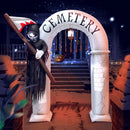 240cm 270cm Halloween Home Outdoor Decoration Arch Door Scary Ghost Pumpkin Witch Blow Up Halloween Party Decor Prop