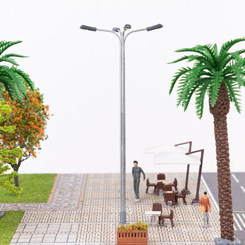 5pcs Model Railway Train Led Lamp Lighting Diorama-light Sand Table Scene Display Garden Street Four Heads Micro Landscape