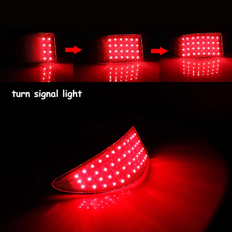 iJDM Car LED Tail Rear Bumper Reflector Lights For Lexus IS250 IS350 Function as Tail,Brake & Rear Fog Lamps,Turn Light 06-2013