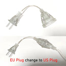 3m Plug Extender Wire Extension Cable USB/EU/US Plug for LED String Light Street Led Garland DIY Christmas Lights Outdoor Garden