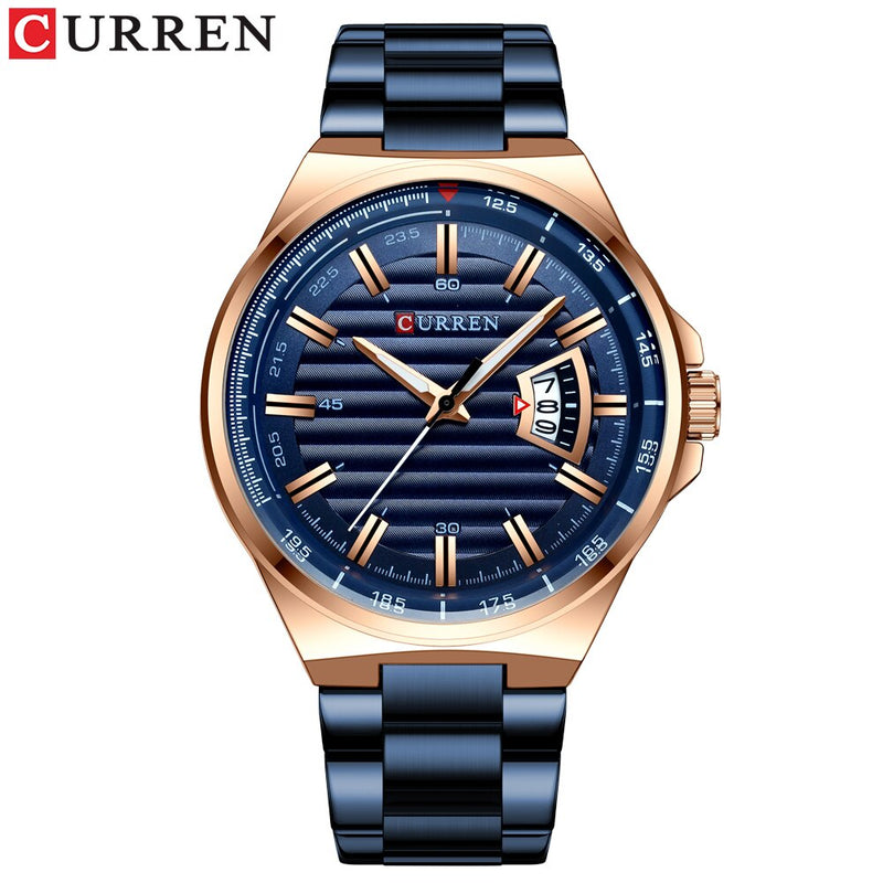 Top Brand CURREN Luxury Quartz Watches for Men Wrist Watch Classic Silver Stainless Steel Strap Men&