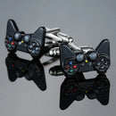 AS High quality playing card Cufflinks new fashion stock hammer dice pistol Cufflinks men's shirt badge pin birthday party gift