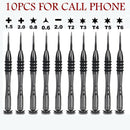 Professional Maintenance Screwdriver Y0.6 Y1.5 Y2.0 Pentalobe 0.8 T2 Bits Screwdrivers Set P5 FOR NS Apple Macbook Air
