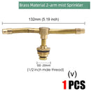 Brass Nozzle Garden Mist Sprinkler Copper Misting Cooling System Irrigation 1/2" Thread 2/3/4 Arm Sprayer Fog  Watering Tool