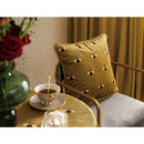 DUNXDECO Cushion Cover Decorative Pillow Case European Luxury Art Gold Yellow Bee Print Velvet Soft Coussin Sofa Chair Cushion