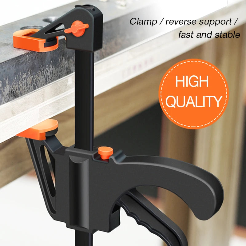 DTBD Quick Ratchet Release Speed Squeeze Wood Working Work Bar Clamp Clip Kit Spreader Gadget Tool DIY Hand Woodworking