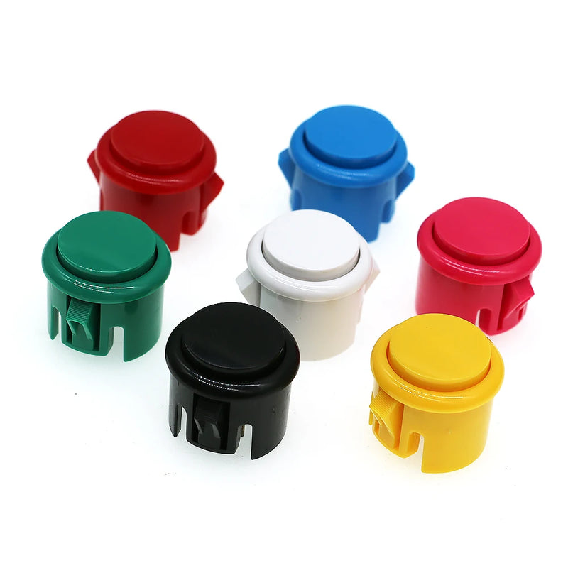 1PCS 30MM 24MM Round Push Button Original Baolian Micro Switch Copy SANWA OBSF-30 Video Arcade Console Joystick DIY Game Machine