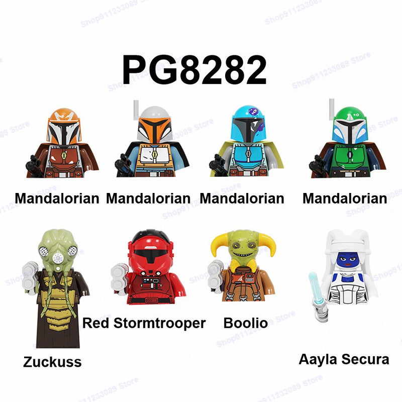 Mandalorians Building Blocks Baby Yodas Bricks Boba Fett Obi-wan Ahsoka Star Stormtroopers Luke Skywalker Wars Action Figure Toy