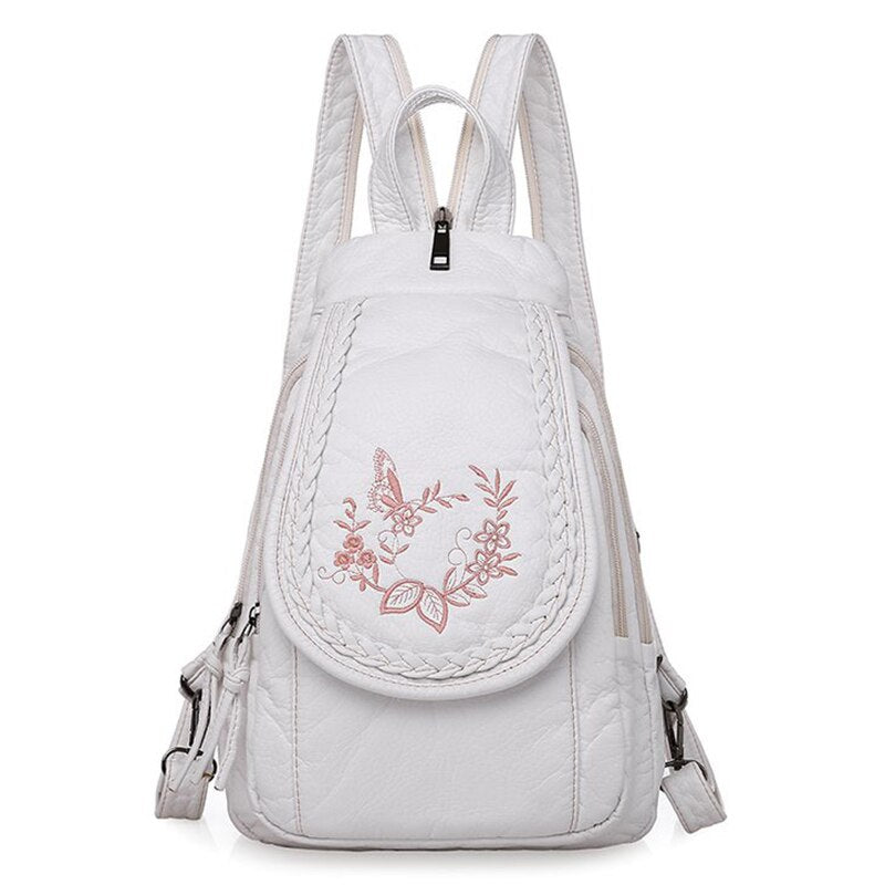 High Quality Soft PU Leather Backpack Women Small Chest Bags Fashion School Bag Casual Shoulder Bags for Women 2021 New Mochila