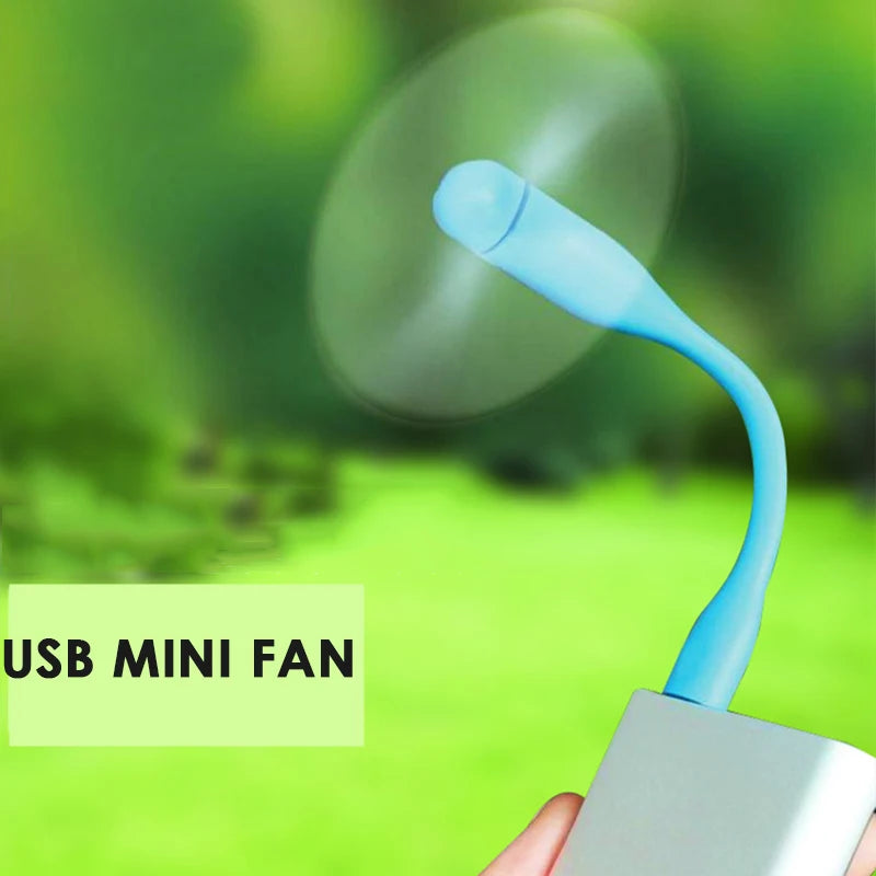 USB Mini Fan DC5V Mini Cooling Fan For Computer Mobile Phone Notebook Portable Fan 2PCS