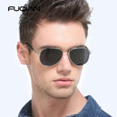 Classic Pilot Men Polarized Sunglasses Fashion Oversized Metal Aviation Male Sun Glasses Classic Black Driving Shades UV400