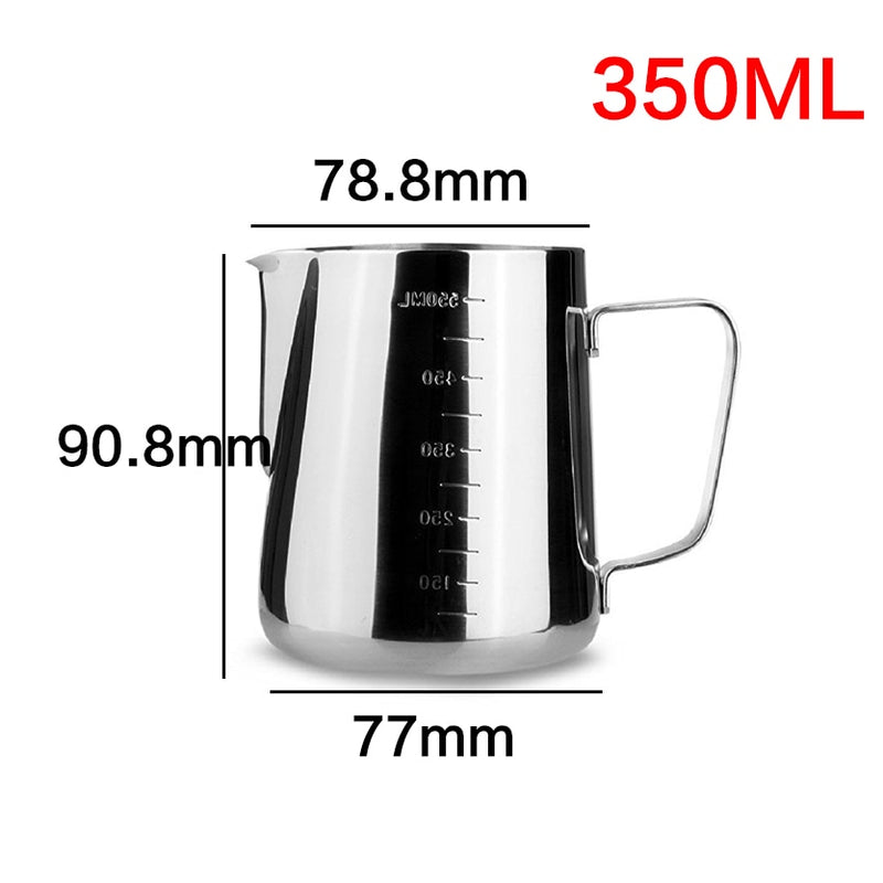 Stainless Steel Milk frothing Jug Espresso Coffee Pitcher Barista Craft Coffee Latte Milk Frothing Jug Pitcher 350 600 1000ml