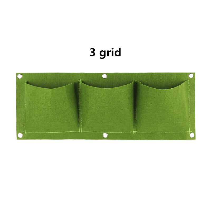 Wall Mount Hanging Planting Bags Home Supplies Multi Pockets Green Grow Bag Planter Vertical Growing Vegetable Living Garden Bag