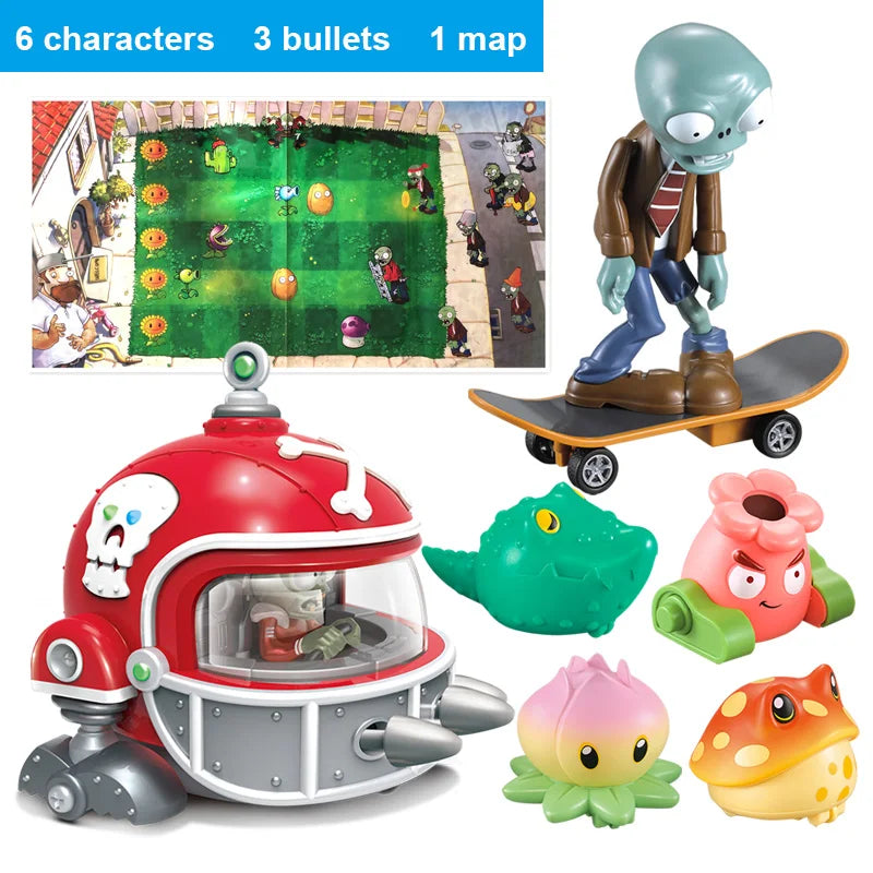 PLANTS VS ZOMBIES 2 PVZ Toys Complete Set Of Boys Anime Figure Combat gyro Children's Dolls Kids Birthday Toy Gifts