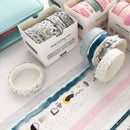 5 pcs/pack Moon Star Washi Tape Set Decoration Sticker Scrapbooking Diary Adhesive Masking Tape stationery school supplies