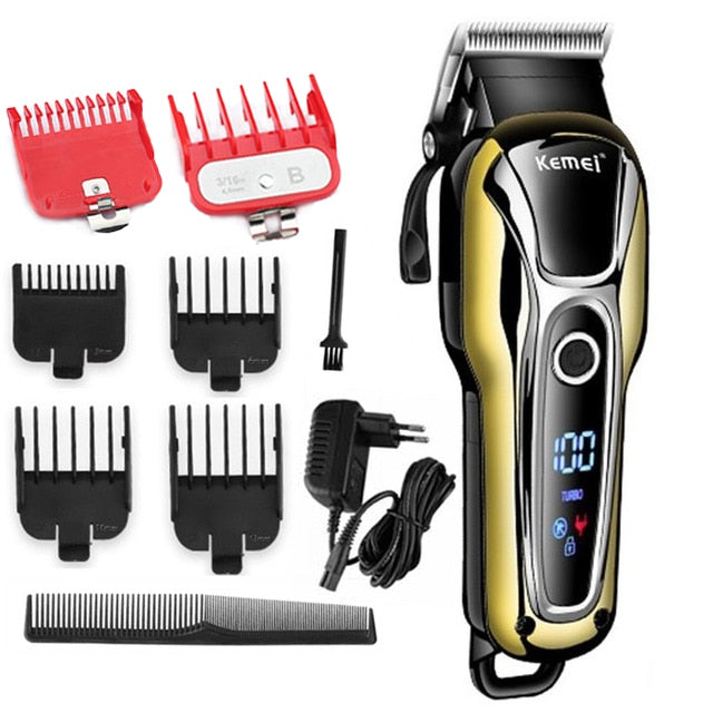 Kemei Hair Clipper Electric Hair Trimmer Professional Men&