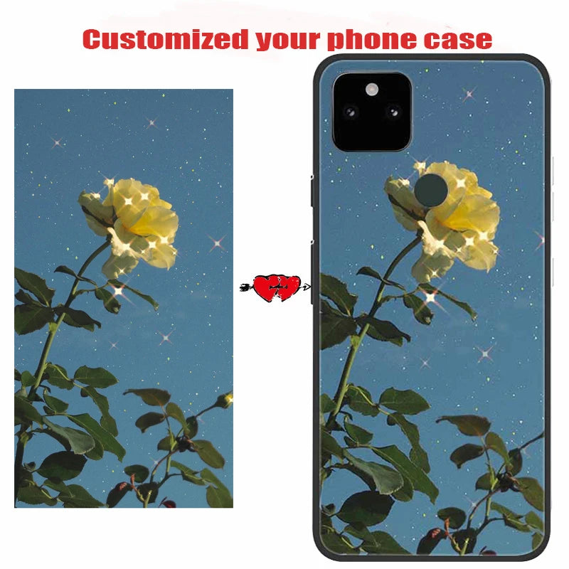 DIY Customized Soft Silicone Personaliz Phone Cases For Google Pixel 5A 4A 5G 3A 6A 6 Pro Cover For Google Pixel 5 4 3 2 Xl Case