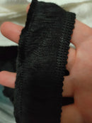 1.9cm/3cm/3.8cm 5yards Black/Gold Thread +Beige /White Cotton Tassel Curtain Fringe Household Accessories Tassel Lace Trim X374