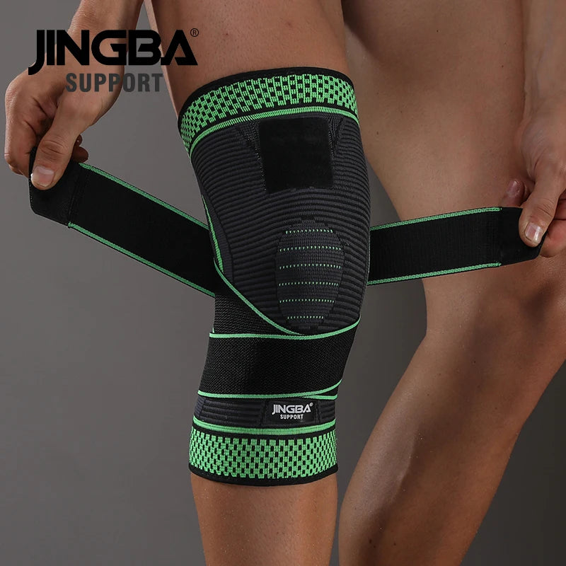 JINGBA SUPPORT 1PCS Football Ankle support+Basketball knee Pad Elbow brace support protector +Wristband boxing hand wrap Support