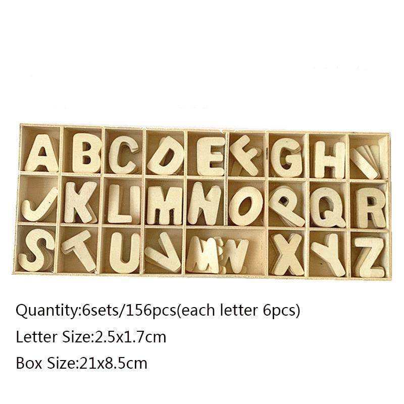 Wooden Letters Natural Alphabet Letters And Numbers Personalised DIY Craft Home Decor Wedding Birthday Xmas Party Name Design